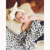 Newborn Baby Three-piece Swaddling Scarf Cap Headband