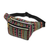 Outdoor Sports Bohemian Ethnic Style Fashion Waist Bag, 34x15cm