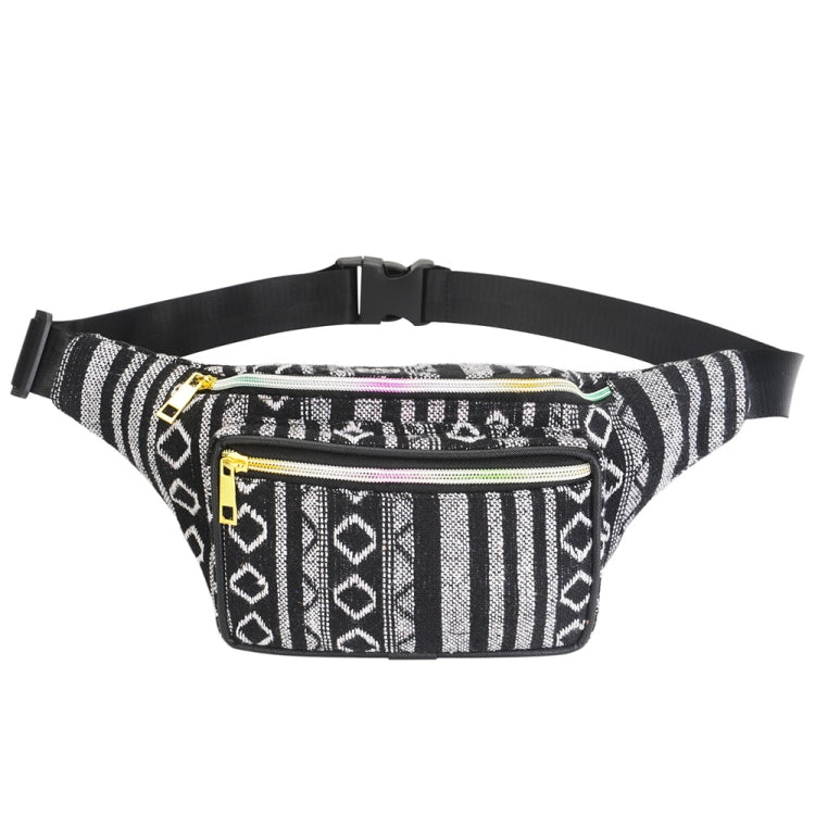 Outdoor Sports Bohemian Ethnic Style Fashion Waist Bag, 34x15cm
