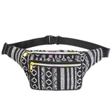 Outdoor Sports Bohemian Ethnic Style Fashion Waist Bag, 34x15cm