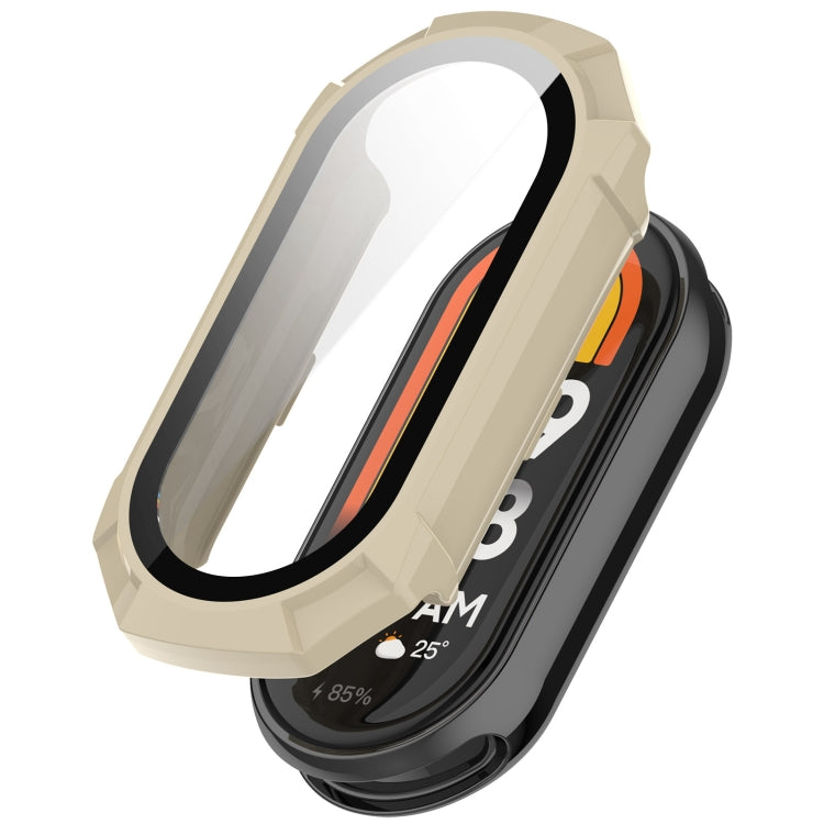 PC + Tempered Glass Integrated Protective Watch Case, For Xiaomi Mi Band 8