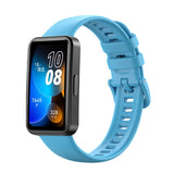 16mm Solid Color Silicone Replacement Watch Band, For Huawei Band 8