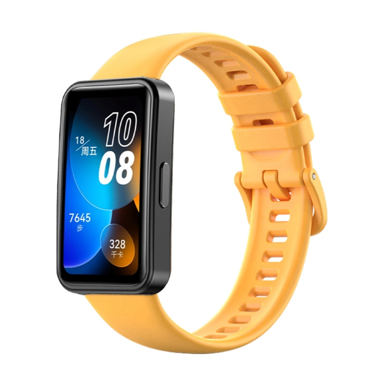 16mm Solid Color Silicone Replacement Watch Band, For Huawei Band 8