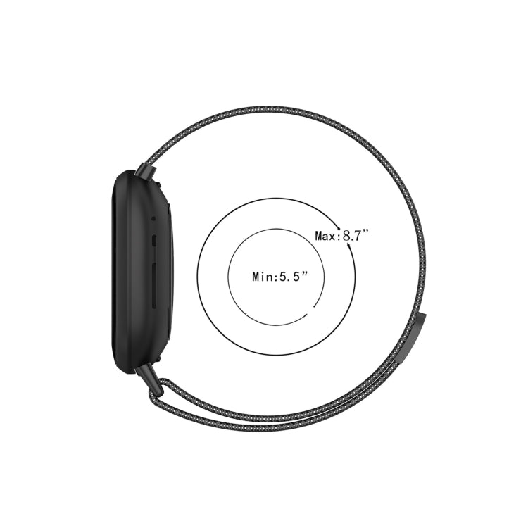 Milanese Magnetic Metal Weave Watchband, Small Size, For Fitbit Versa 4 / 3 (Small Size)