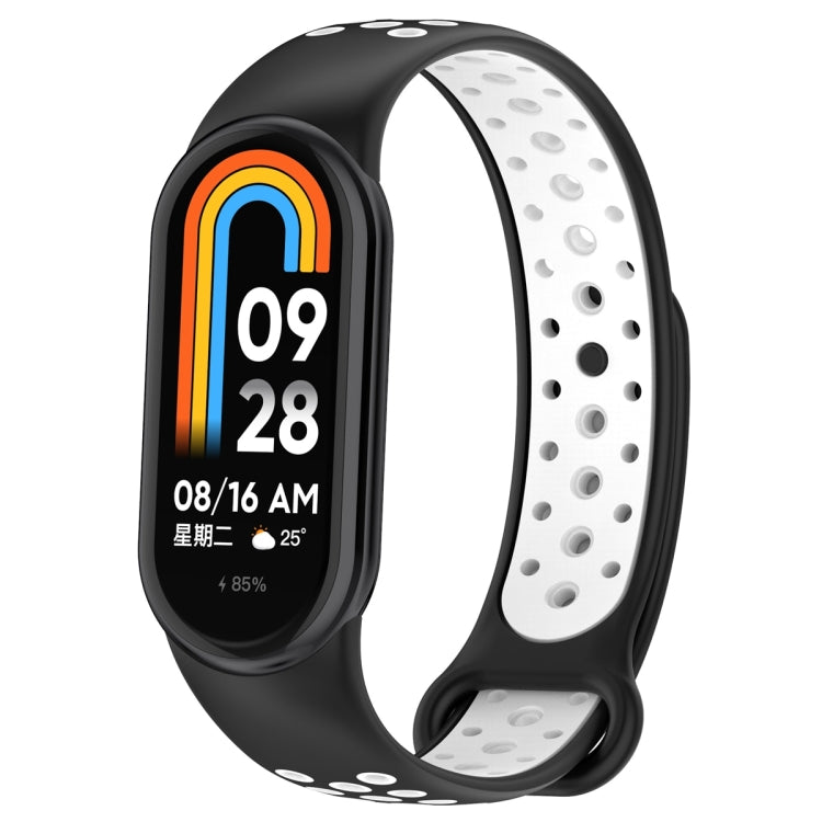 Sports Two Color Silicone Watch Band, For Xiaomi Mi Band 8