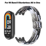 Adjustable Nylon Braided Elasticity Watch Band, For Xiaomi Mi Band 8