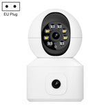 ESCAM QF010 2x2MP Dual Lens Dual Screen Surveillance WiFi Camera Support Two-way Voice & Motion Detection, QF010 QF010 EU Plug