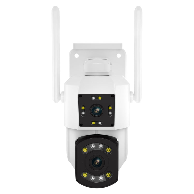 ESCAM PT210 2x3MP Dual Lens Dual Screen Monitor WiFi Camera Support Two-way Voice & Motion Detection & Cloud Storage, PT210 PT210 EU Plug