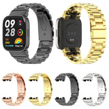 Mijobs Three-Bead Metal Stainless Steel Watch Band, For Redmi Watch 3