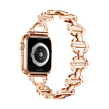 Ladder Buckle Metal Watch Band, For Apple Watch Ultra 49mm, For Apple Watch 8 41mm, For Apple Watch 8 45mm, For Apple Watch SE 2022 40mm, For Apple Watch SE 2022 44mm, For Apple Watch 7 41mm, For Apple Watch 7 45mm, For Apple Watch SE 40mm             ...