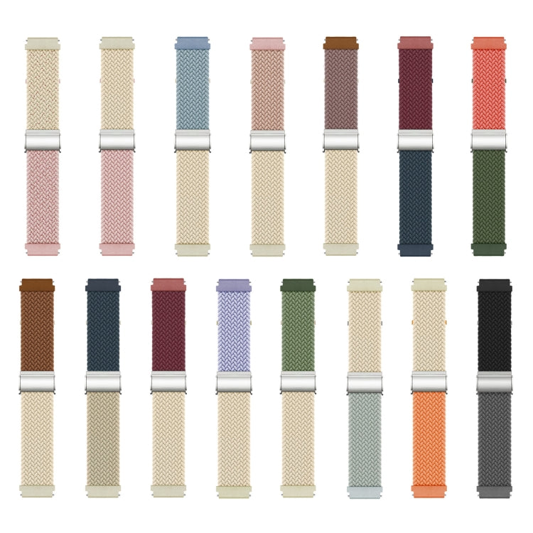 Buckle Braided Nylon Watch Band, 20mm, 22mm