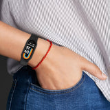 Two-color Steel Plug Silicone Watch Band, For Xiaomi Mi Band 8
