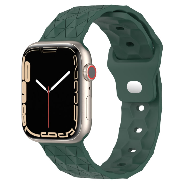Football Texture Silicone Watch Band, For Apple Watch 7 41mm, For Apple Watch 7 45mm, For Apple Watch SE 40mm, For Apple Watch SE 44mm