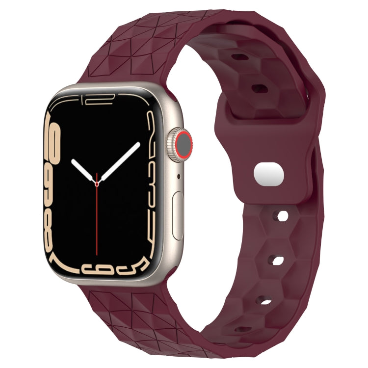 Football Texture Silicone Watch Band, For Apple Watch 7 41mm, For Apple Watch 7 45mm, For Apple Watch SE 40mm, For Apple Watch SE 44mm
