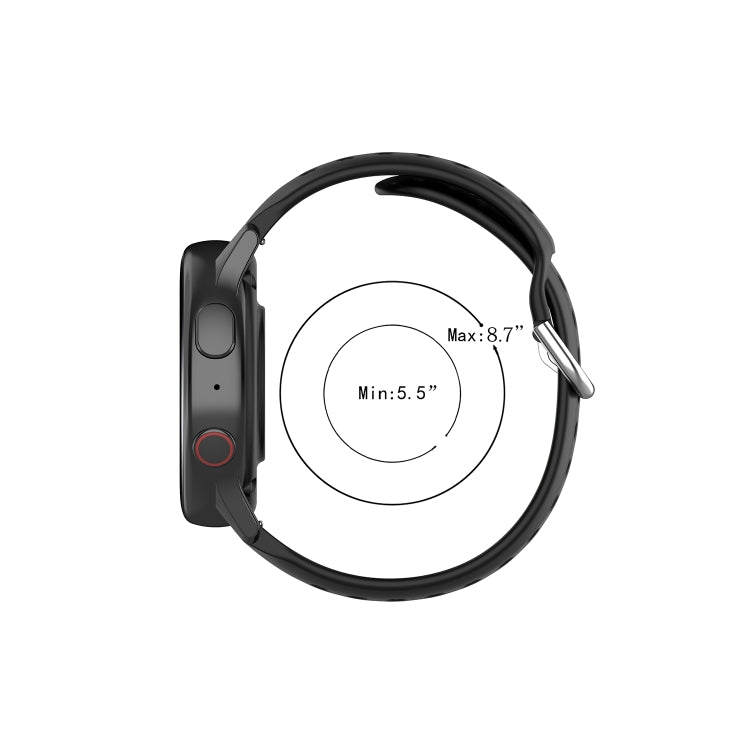 Universal Sport Silicone Replacement Wrist Strap, 20mm, 22mm, 23mm