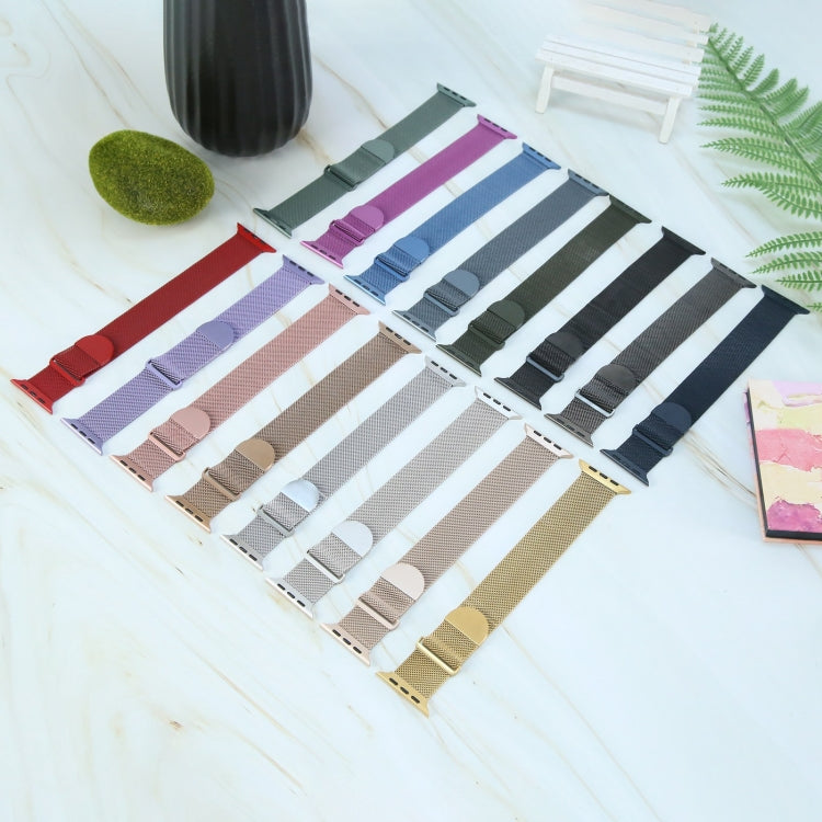 Milanese Metal Magnetic Watch Band, For Apple Watch SE 2023 44mm, For Apple Watch Ultra 49mm, For Apple Watch 8 41mm