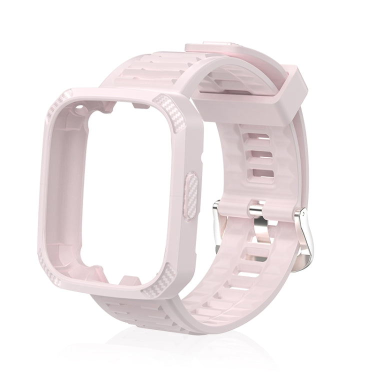 Carbon Fiber Texture Integrated Silicone Watch Band, For Redmi Watch 3