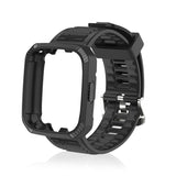 Carbon Fiber Texture Integrated Silicone Watch Band, For Redmi Watch 3