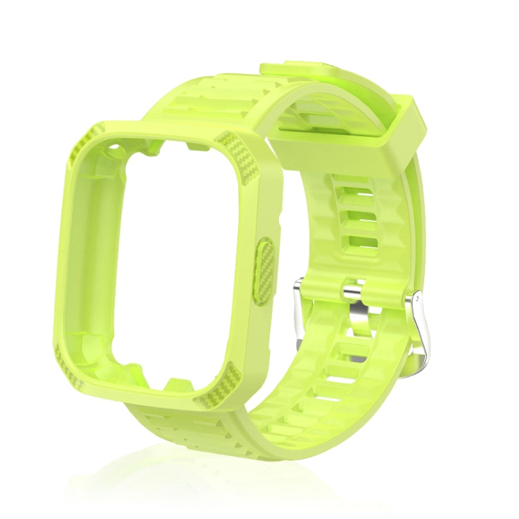 Carbon Fiber Texture Integrated Silicone Watch Band, For Redmi Watch 3