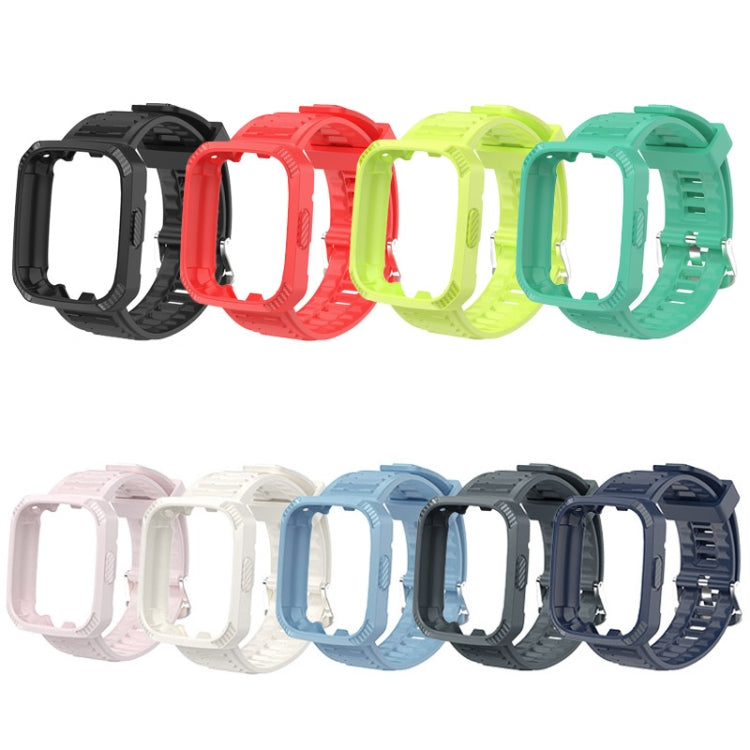 Carbon Fiber Texture Integrated Silicone Watch Band, For Redmi Watch 3