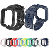Carbon Fiber Texture Integrated Silicone Watch Band, For Redmi Watch 3