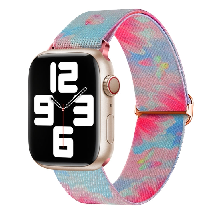 Painted Pattern Nylon Replacement Watch Band, For Apple Watch Ultra 49mm, For Apple Watch SE 2023 44mm, For Apple Watch SE 2023 40mm, For Apple Watch 8 41mm, For Apple Watch Ultra 2 49mm, For Apple Watch 8 45mm