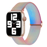 Painted Pattern Nylon Replacement Watch Band, For Apple Watch 9 45mm, For Apple Watch SE 2022 40mm, For Apple Watch SE 2022 44mm, For Apple Watch 9 41mm, For Apple Watch 7 41mm, For Apple Watch 7 45mm