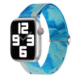 Painted Pattern Nylon Replacement Watch Band, For Apple Watch 9 45mm, For Apple Watch SE 2022 40mm, For Apple Watch SE 2022 44mm, For Apple Watch 9 41mm, For Apple Watch 7 41mm, For Apple Watch 7 45mm