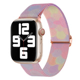 Painted Pattern Nylon Replacement Watch Band, For Apple Watch 9 45mm, For Apple Watch SE 2022 40mm, For Apple Watch SE 2022 44mm, For Apple Watch 9 41mm, For Apple Watch 7 41mm, For Apple Watch 7 45mm