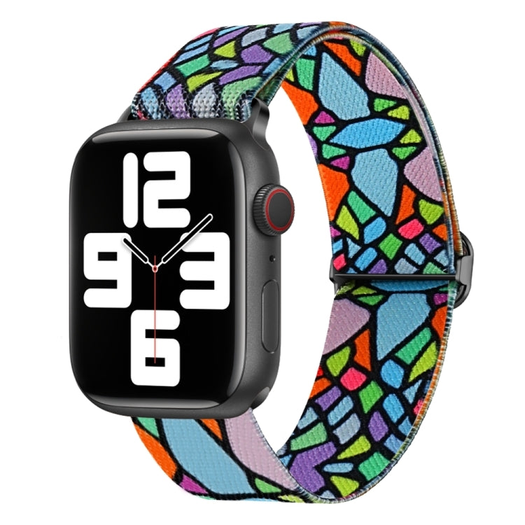 Painted Pattern Nylon Replacement Watch Band, For Apple Watch Ultra 49mm, For Apple Watch SE 2023 44mm, For Apple Watch SE 2023 40mm, For Apple Watch 8 41mm, For Apple Watch Ultra 2 49mm, For Apple Watch 8 45mm