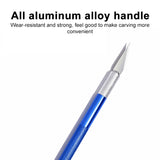 6 in 1 Aluminum Alloy DIY Carving Tool Handmade Pen Knife