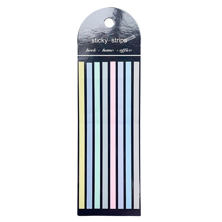 Transparent Strip Color Fluorescent Waterproof Sticky Note Long Strip Index Sticker 003