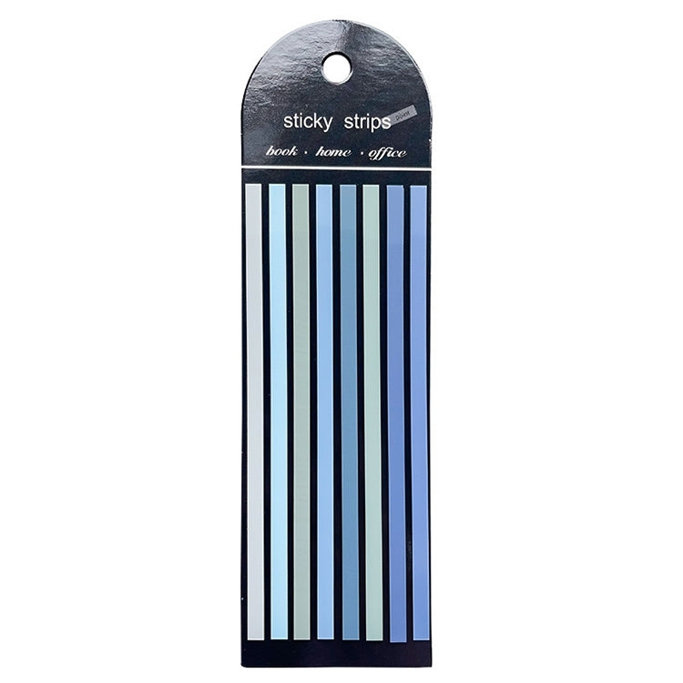 Transparent Strip Color Fluorescent Waterproof Sticky Note Long Strip Index Sticker 010