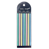 Transparent Strip Color Fluorescent Waterproof Sticky Note Long Strip Index Sticker 001