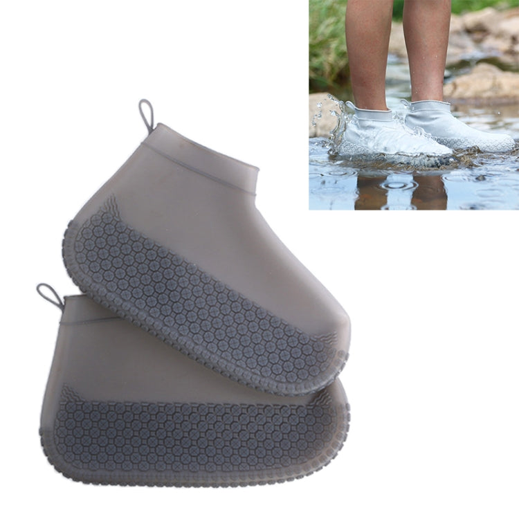 Silicone Non-slip Thickened Wear-resistant Waterproof Shoe Boots Cover, S, M, L
