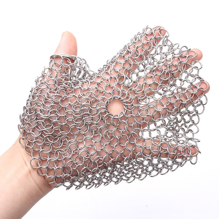 Stainless Steel Round Iron Cleaner Pot Brush Scrubber Home Cookware Kitchen Cleaning Tool, 4 x 4 inch, 5 x 5 inch, 6 x 6 inch, 7 x 7 inch, 8 x 8 inch