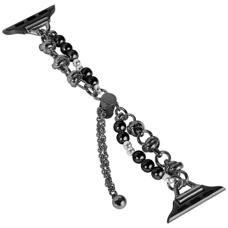 Pearl Bracelet Metal Watch Band, For Apple Watch SE 2023 44mm, For Apple Watch Ultra 49mm, For Apple Watch SE 2023 40mm, For Apple Watch 8 41mm, For Apple Watch Ultra 2 49mm, For Apple Watch 8 45mm, For Apple Watch SE 2022 40mm                         ...