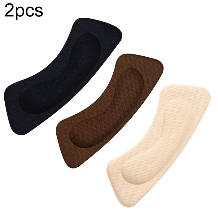 1 Pair Invisible Anti-wear High Heel Stickers Thickened Sponge Heel Stickers, Random Color Delivery Black