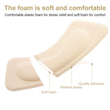 1 Pair Invisible Anti-wear High Heel Stickers Thickened Sponge Heel Stickers, Random Color Delivery