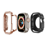 2-in-1 PC Hybrid TPU Armor Watch Case, For Apple Watch Series 6 / 5 / 4 / SE 44mm, For Apple Watch Series 6 / 5 / 4 / SE 40mm, For Apple Watch Ultra 3 / 2 / 1 49mm, For Apple Watch Series 9 / 8 / 7 45mm, For Apple Watch Series 9 / 8 / 7 41mm
