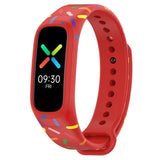 Sports Rainbow Dots Silicone Watch Band, For OPPO Band