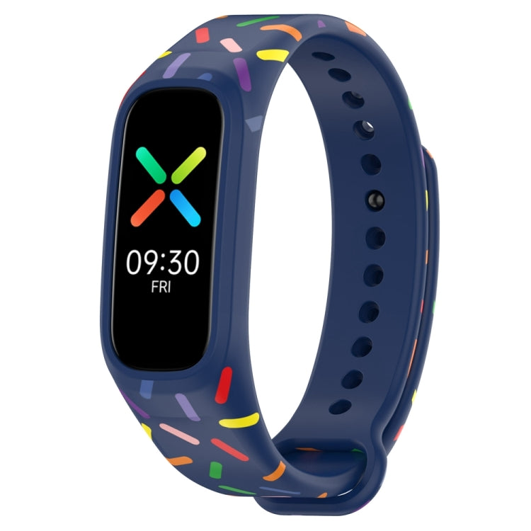 Sports Rainbow Dots Silicone Watch Band, For OPPO Band
