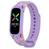 Sports Rainbow Dots Silicone Watch Band, For OPPO Band