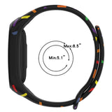 Sports Rainbow Dots Silicone Watch Band, For OPPO Band