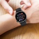 Solid Color Silicone Stainless Steel Black Buckle Watch Band, Black Buckle