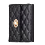 BFK09 Metal Buckle Horizontal Card Bag Mobile Phone Back Sticker