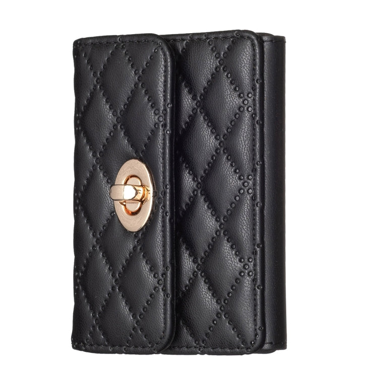 BFK09 Metal Buckle Horizontal Card Bag Mobile Phone Back Sticker