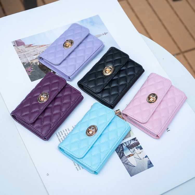 BFK09 Metal Buckle Horizontal Card Bag Mobile Phone Back Sticker