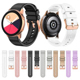 20mm Solid Color Rose Gold Buckle Silicone Watch Band, For Amazfit GTR Mini / Bip 3 / Bip 3 Pro
