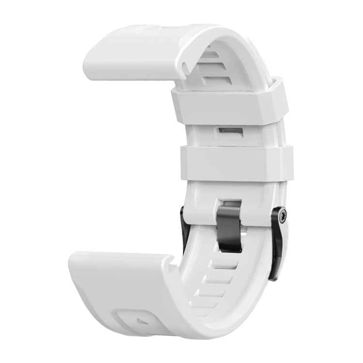 Screw Black Steel Buckle Silicone Watch Band, For Garmin Forerunner 965 / 955 / 945 / 935, For Garmin Tactix 7 Pro / Fenix 7X  / 6X Pro